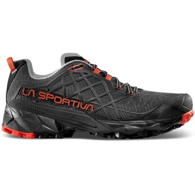 Chaussures de trail LA SPORTIVA Akyra II (Carbon/Cherry Tomato) Homme 39,5 - Publicité Chaussures de trail LA SPORTIVA Akyra II (Carbon/Cherry Tomato) Homme 39,5 - Publicité