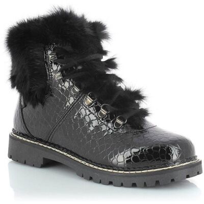 Chaussure hiver Kimberfeel Astana (Croco Noir) Femme 40 - Publicité Chaussure hiver Kimberfeel Astana (Croco Noir) Femme 40 - Publicité