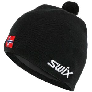 Bonnet Swix Tradition Hat W/flag (Noir) 60 - Publicité Bonnet Swix Tradition Hat W/flag (Noir) 60 - Publicité