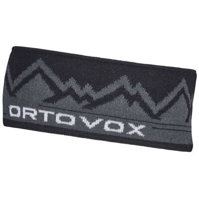 Bandeau ORTOVOX Peak Headband (black raven) unisex - Publicité Bandeau ORTOVOX Peak Headband (black raven) unisex - Publicité