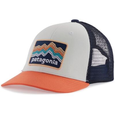 Casquette PATAGONIA K's Trucker Hat (Ridge Rise Stripe: Coho Coral) enfant Taille unique - Publicité Casquette PATAGONIA K's Trucker Hat (Ridge Rise Stripe: Coho Coral) enfant Taille unique - Publicité