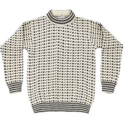 Pull DEVOLD ORIGINAL ISLENDER WOOL SWEATER (OFFWHITE/ANTHRACITE) Homme XL - Publicité Pull DEVOLD ORIGINAL ISLENDER WOOL SWEATER (OFFWHITE/ANTHRACITE) Homme XL - Publicité
