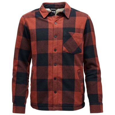 Chemise BLACK DIAMOND M PROJECT LINED FLANNEL (Iron Red-Black) Homme M - Publicité Chemise BLACK DIAMOND M PROJECT LINED FLANNEL (Iron Red-Black) Homme M - Publicité