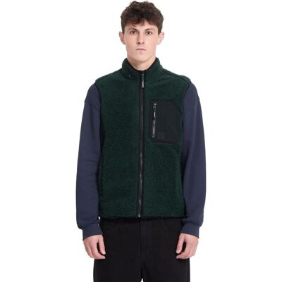 Polaire sans manche VOLCOM MUZZER FUZZAR VEST (SCARAB) homme L - Publicité Polaire sans manche VOLCOM MUZZER FUZZAR VEST (SCARAB) homme L - Publicité
