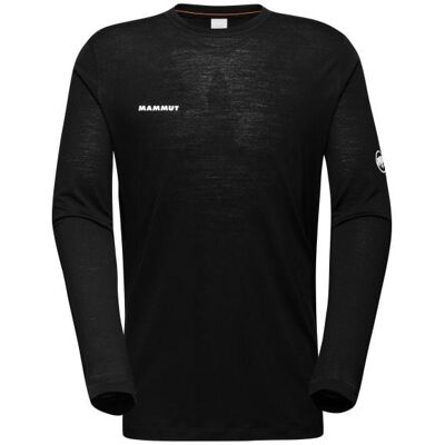 Tee-shirt MAMMUT Tree Wool FL Longsleeve (black) Homme L - Publicité Tee-shirt MAMMUT Tree Wool FL Longsleeve (black) Homme L - Publicité
