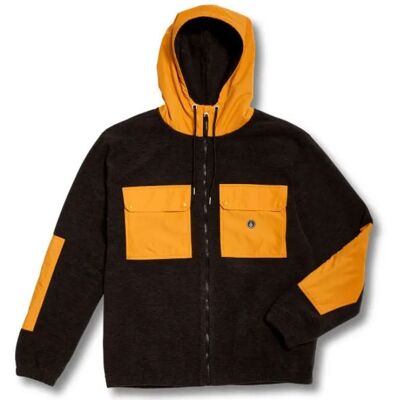 Sweat a capuche zippé VOLCOM Yzzolater Lined (black) homme S - Publicité Sweat a capuche zippé VOLCOM Yzzolater Lined (black) homme S - Publicité