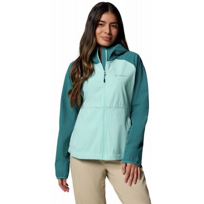 Columbia Heather Canyon II Veste Softshell à capuche pour randonnée - Bleu rivière Spray - Femme - Publicité Columbia Heather Canyon II Veste Softshell à capuche pour randonnée - Bleu rivière Spray - Femme - Publicité