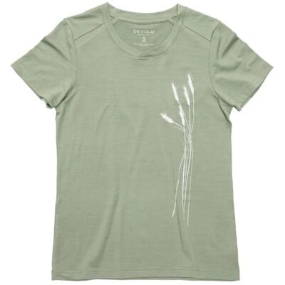 Devold Premium Oats Tee Wm Vert - XS - T-Shirt - Publicité Devold Premium Oats Tee Wm Vert - XS - T-Shirt - Publicité
