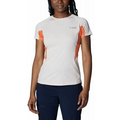 T-shirt Columbia Titan Pass Ice SS (peach, orange) femme S - Publicité T-shirt Columbia Titan Pass Ice SS (peach, orange) femme S - Publicité
