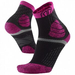 Sidas Trail Protect - Chaussettes de trail - Noir / Rose - Publicité Sidas Trail Protect - Chaussettes de trail - Noir / Rose - Publicité