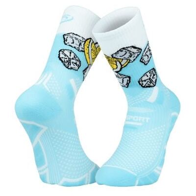 Chaussettes de trail BV SPORT SOCQUETTE TRAIL ULTRA.2 COLLECTOR "NUTRI" BLUE LAGOON (BLEU) 39-41 - Publicité Chaussettes de trail BV SPORT SOCQUETTE TRAIL ULTRA.2 COLLECTOR "NUTRI" BLUE LAGOON (BLEU) 39-41 - Publicité