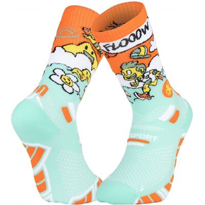 Chaussettes de trail BV SPORT TRAIL ULTRA.2 COLLECTOR "DBDB" FLOWW! 42-44 - Publicité Chaussettes de trail BV SPORT TRAIL ULTRA.2 COLLECTOR "DBDB" FLOWW! 42-44 - Publicité