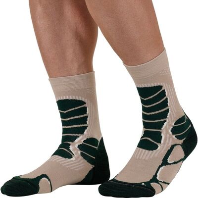 Chaussettes de randonnée MONNET Trek Extra Light (Beige/vert) 39-40 - Publicité Chaussettes de randonnée MONNET Trek Extra Light (Beige/vert) 39-40 - Publicité