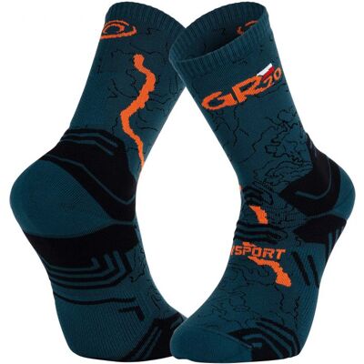 Chaussettes de randonnée BV SPORT SOCQUETTE TREK GR "HAUTE - POLYAMIDE" GR20 (VERT/ORANGE) 39-41 - Publicité Chaussettes de randonnée BV SPORT SOCQUETTE TREK GR "HAUTE - POLYAMIDE" GR20 (VERT/ORANGE) 39-41 - Publicité