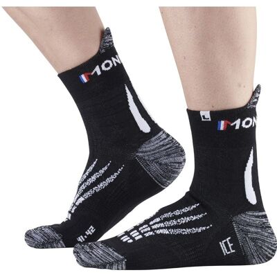 Chaussettes de Trail/Running Monnet Run Ice (NOIR BLANC) 37-38 - Publicité Chaussettes de Trail/Running Monnet Run Ice (NOIR BLANC) 37-38 - Publicité