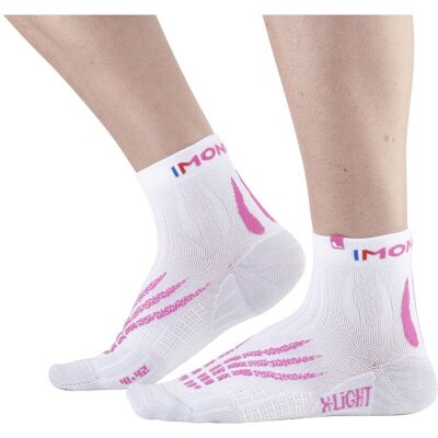 Chaussettes de trail/Running Monnet Run X-light (BLANC ROSE) 35-36 - Publicité Chaussettes de trail/Running Monnet Run X-light (BLANC ROSE) 35-36 - Publicité
