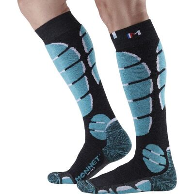 Chaussettes de ski Monnet Ski Medium (Bleu) 37-38 - Publicité Chaussettes de ski Monnet Ski Medium (Bleu) 37-38 - Publicité