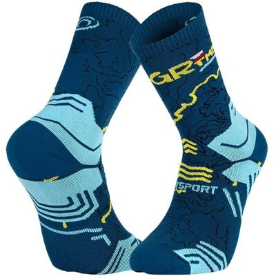 Chaussettes BV SPORT SOCQUETTE TREK GR "HAUTE - POLYAMIDE" GRTMB (BLEUJAUNE) 42-44 - Publicité Chaussettes BV SPORT SOCQUETTE TREK GR "HAUTE - POLYAMIDE" GRTMB (BLEUJAUNE) 42-44 - Publicité