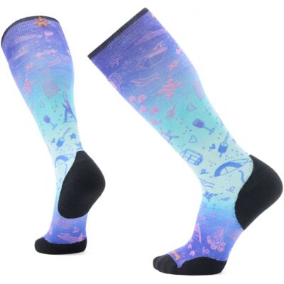 Chaussettes de ski SMARTWOOL Targeted Cushion OTC Nature Doodles Print (Capri) 46-49 - Publicité Chaussettes de ski SMARTWOOL Targeted Cushion OTC Nature Doodles Print (Capri) 46-49 - Publicité