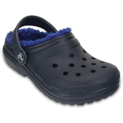 Crocs Kids Classic Fuzz Lined Clog (Navy/cerulean Blue) enfants 22-23 - Publicité Crocs Kids Classic Fuzz Lined Clog (Navy/cerulean Blue) enfants 22-23 - Publicité