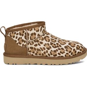 Bottes UGG W CLASSIC ULTRA MINI PLAINS (FELICITY LEOPARD JASMINE) Femme 37