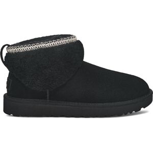 Mini bottes UGG CLASSIC ULTRA MINI MAXI CURLY (BLACK) Femme 37 (6 US)