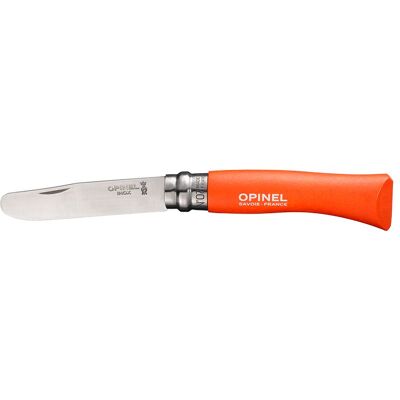 Couteau Mon Premier Opinel N°07 Inox Mandarine OPINEL TU - Publicité Couteau Mon Premier Opinel N°07 Inox Mandarine OPINEL TU - Publicité
