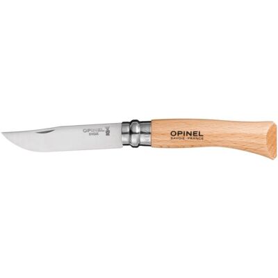 Couteau N°07 Inox Hêtre Opinel TU - Publicité Couteau N°07 Inox Hêtre Opinel TU - Publicité