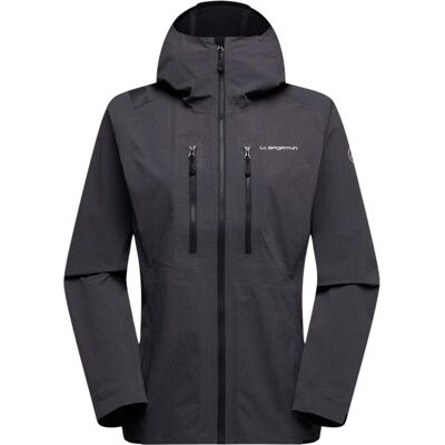 Veste imperméable La Sportiva Helixir Shell Jkt W (Onyx/Chalk) femme S - Publicité Veste imperméable La Sportiva Helixir Shell Jkt W (Onyx/Chalk) femme S - Publicité