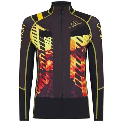 Veste de ski alpinisme La Sportiva Stratos Racing Jkt II M (Black Yellow) Homme L - Publicité Veste de ski alpinisme La Sportiva Stratos Racing Jkt II M (Black Yellow) Homme L - Publicité