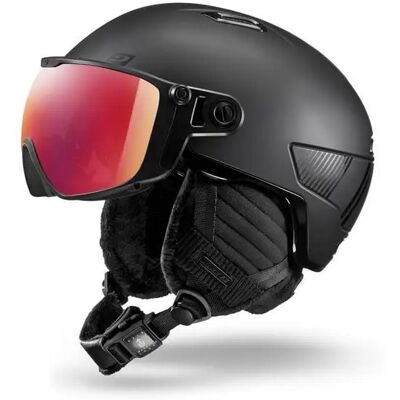 Casque de ski avec visière JULBO GLOBE EVO M Cat. 1 - 3 (Noir) L (58-62 cm) - Publicité Casque de ski avec visière JULBO GLOBE EVO M Cat. 1 - 3 (Noir) L (58-62 cm) - Publicité