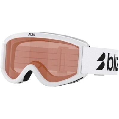Masque de ski BLIZ PIXIE (MATT WHITE W BLACK LOGO - Orange) enfant 00 - Publicité Masque de ski BLIZ PIXIE (MATT WHITE W BLACK LOGO - Orange) enfant 00 - Publicité