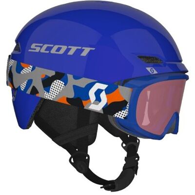 Pack casque et masque de ski SCOTT Keeper 2+Goggle Witty (Bleu/Gris) Junior S (51-54 cm) - Publicité Pack casque et masque de ski SCOTT Keeper 2+Goggle Witty (Bleu/Gris) Junior S (51-54 cm) - Publicité