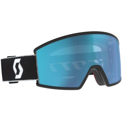 Masque de ski SCOTT Ambit (black/white - AMP aurora green chrome S1) cat.1 ONE SIZE - Publicité Masque de ski SCOTT Ambit (black/white - AMP aurora green chrome S1) cat.1 ONE SIZE - Publicité