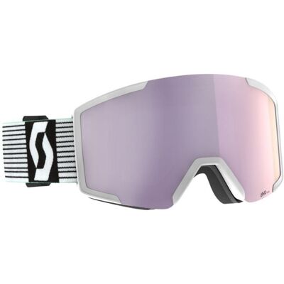 Masque de ski SCOTT Shield (white/mint green - AMP lavender chrome S3) Cat.3 ONE SIZE - Publicité Masque de ski SCOTT Shield (white/mint green - AMP lavender chrome S3) Cat.3 ONE SIZE - Publicité
