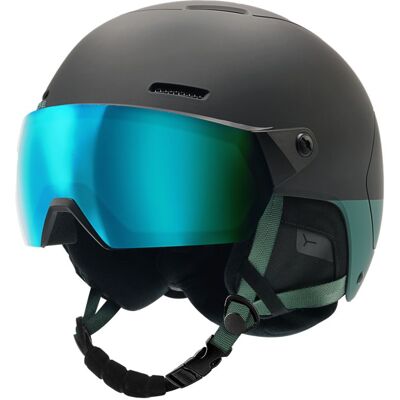 Casque de ski à visière Cébé POW2 VISION (BLACK ATLANTIC - ICE BLUE REVO - CAT.3) Mixte 54-56 cm - Publicité Casque de ski à visière Cébé POW2 VISION (BLACK ATLANTIC - ICE BLUE REVO - CAT.3) Mixte 54-56 cm - Publicité