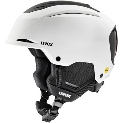 Casque de ski UVEX RESOLUTION MIPS (white-black matt) Mixte 03-52-55 - Publicité Casque de ski UVEX RESOLUTION MIPS (white-black matt) Mixte 03-52-55 - Publicité