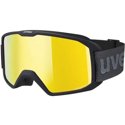 Masque de ski UVEX Elemnt FM (BLK MAT MIRROR GOLD S3 SMU) Unique - Publicité Masque de ski UVEX Elemnt FM (BLK MAT MIRROR GOLD S3 SMU) Unique - Publicité