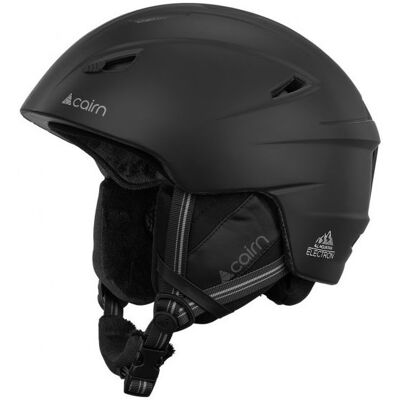 Casque ski CAIRN Electron (Mat Black) 55-56 cm - Publicité Casque ski CAIRN Electron (Mat Black) 55-56 cm - Publicité