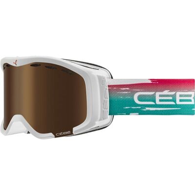 Masque de Ski Cébé Cheeky (White Sunrise Dark Pink Gold Cat.3) Enfant TU - Publicité Masque de Ski Cébé Cheeky (White Sunrise Dark Pink Gold Cat.3) Enfant TU - Publicité