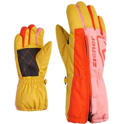 Gants Ziener Leo Minis (Pink Vanilla) Enfant 104 - Publicité Gants Ziener Leo Minis (Pink Vanilla) Enfant 104 - Publicité