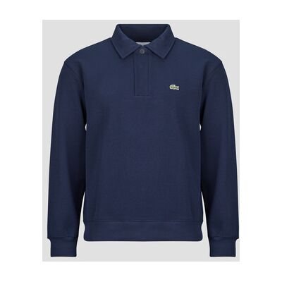 Polo Lacoste Sweatshirt col polo en piqué double face Marine - Publicité Polo Lacoste Sweatshirt col polo en piqué double face Marine - Publicité