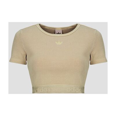 T-shirt adidas Essentials Rib Washed T-Shirt Beige - Publicité T-shirt adidas Essentials Rib Washed T-Shirt Beige - Publicité