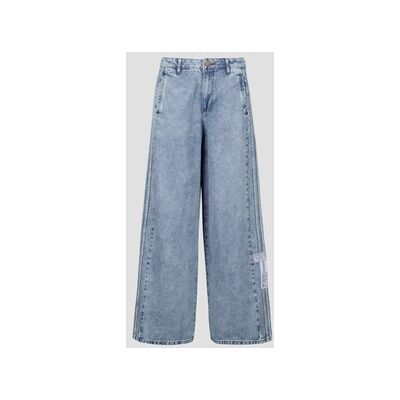 Jeans flare / larges adidas ADIBREAK MID-RISE WIDE-LEG DENIM PANTS Bleu - Publicité Jeans flare / larges adidas ADIBREAK MID-RISE WIDE-LEG DENIM PANTS Bleu - Publicité