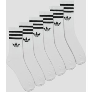 Chaussettes adidas 3-Stripes Crew Socks 6 Pairs Blanc - Publicité Chaussettes adidas 3-Stripes Crew Socks 6 Pairs Blanc - Publicité