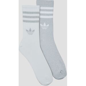 Chaussettes adidas 3-Stripes Glitter Crew Socks 2 Pairs Argenté - Publicité Chaussettes adidas 3-Stripes Glitter Crew Socks 2 Pairs Argenté - Publicité