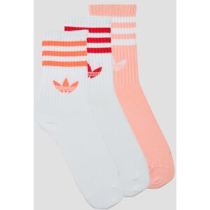 Chaussettes adidas 3-Stripes Crew Socks 3 Pairs Blanc - Publicité Chaussettes adidas 3-Stripes Crew Socks 3 Pairs Blanc - Publicité