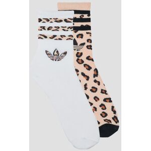 Chaussettes adidas Leopard Crew Socks 2 Pairs Multicolore - Publicité Chaussettes adidas Leopard Crew Socks 2 Pairs Multicolore - Publicité