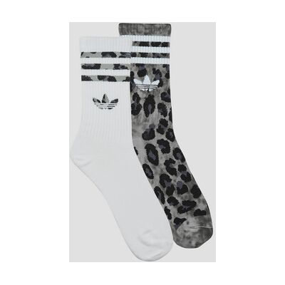 Chaussettes adidas Leopard Crew Socks 2 Pairs Gris - Publicité Chaussettes adidas Leopard Crew Socks 2 Pairs Gris - Publicité