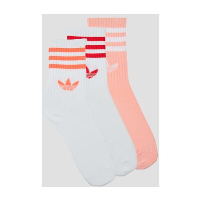 Chaussettes adidas 3-Stripes Crew Socks 3 Pairs Blanc - Publicité Chaussettes adidas 3-Stripes Crew Socks 3 Pairs Blanc - Publicité